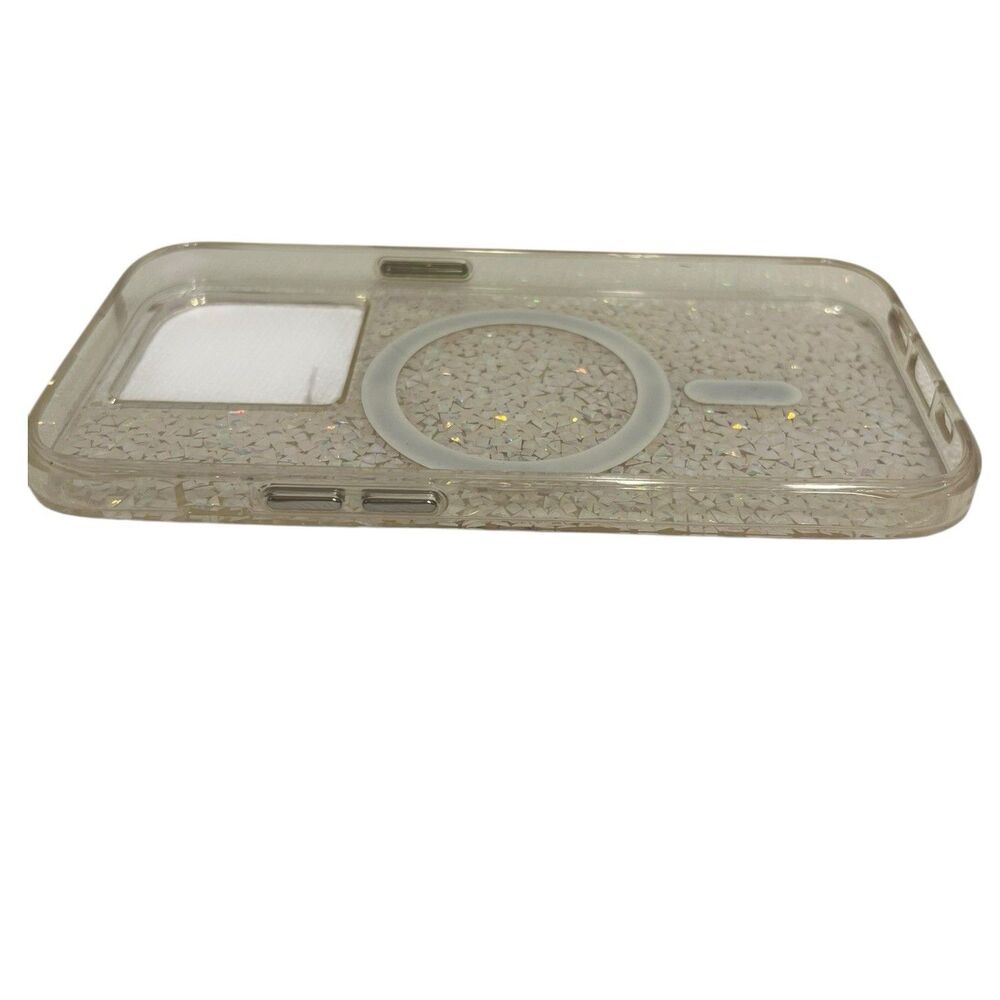 iPhone 14 Pro Max Case Mate Glitter MagSafe Clear Sparkle Y2K Style Cover Case - Picture 5 of 9
